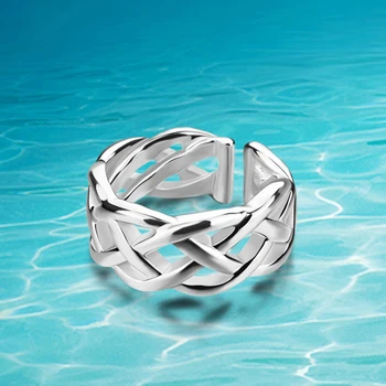 New sosire!!Argint 925 inele de femei, moda net inel, adancit-out inele de inel de vânzare,