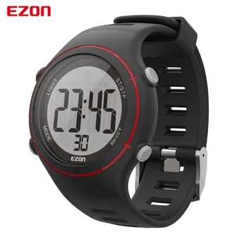 Noi EZON T037 Bărbați Femei Sport Ceas Digital cu Monitor de Ritm Cardiac Funcționare în aer liber Ceasuri de Alarmă, Cronograf ceas inteligent