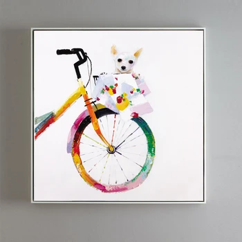 NOI impresia catoon biciclete câine panza tiparituri ulei tablouri imprimate pe panza de casa copil perete cameră de decorare arta de poze