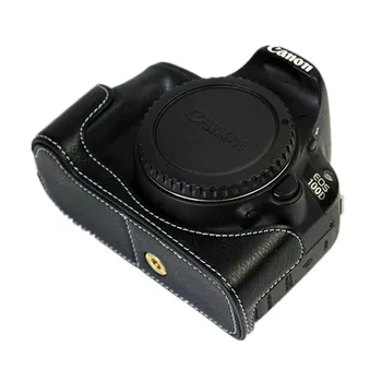 Noi, Originale, Piele Reale Jumătate Caz Grip pentru Canon EOS 100D Sac de aparat de Fotografiat