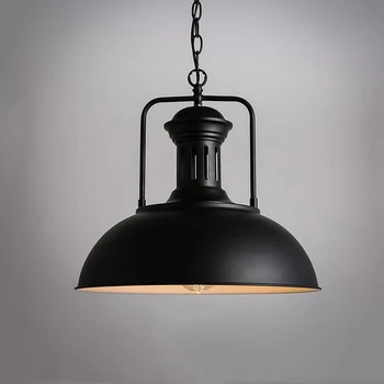 Nordic singur cap pandantiv lampă droplight,epocă de fier lampa de dormitor, sala de mese cafenea restaurant culoar retro loft pandantiv lumina