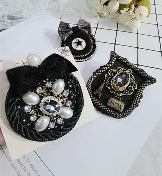 Noua Epocă Femeie Broșe Pin Perla Mare Bowknot Strălucitoare Stras Corsaj Elegant Moda Bijuterii Strat La Modă Eșarfă Accesorii