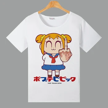 Noul Anime POP ECHIPA EPIC Moda T-Shirt pipi Tricou alb confortabil Maneci Scurte Topuri Tee