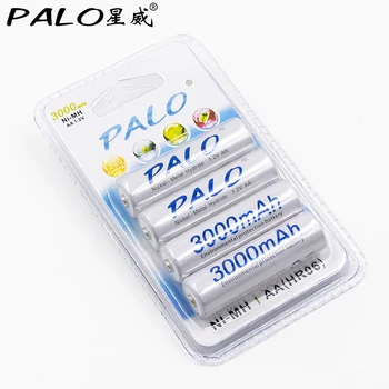 Noul brand Palo 4buc 2a Baterie AA Baterii De 1,2 V AA 3000mAh Ni-MH Pre-încărcat Baterie Reîncărcabilă 2A Baterias pentru Camera