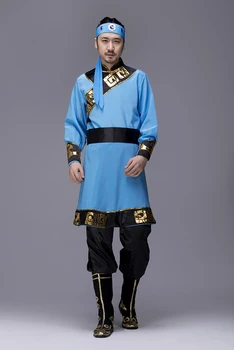 Noul mongolă costum adult de sex masculin mongolă costume de dans modern, omul minoritate de Teatru îmbrăcăminte rochii