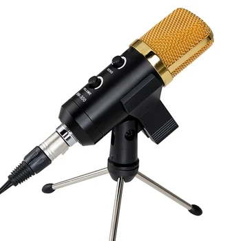 Noul Negru 3.5 mm Microfon USB Microfon de Studio de Înregistrare Microfon cu Shock Mount Muzica Crea Difuzare Și Microfon de Studio