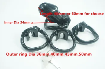 Noul silicon scrotul, penisul Stoarce pula cu bile cu inel targă set dispozitiv de Castitate robie cusca cu 4 inel CB6000 jucărie sexuală pentru bărbați