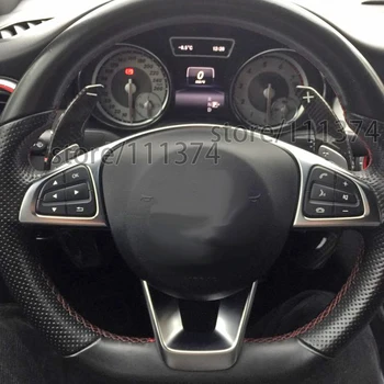 NULLA Fibra de Carbon, Accesorii Pentru Mercedes Benz GLA GLC C E Class W205 2016 2017 Volan Interior Extensia Paddle Shift