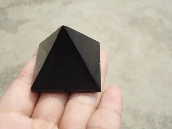 O++calitate Superioară Naturale obsidian nunatak piramida femh shui decor apotropaic Vindecare Piramida 40mmx40mm en-Gros