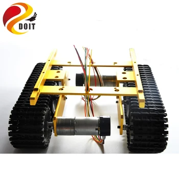 Original DOIT Robot Tank Șasiu Auto TP100 Caterpillar Clawler DIY Jucărie Robot de Control de la Distanță Inteligent Platforma Lanțului de Vehicul pe Senile