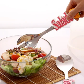 ORZ Creative Salata Tacamuri Set de Legume Fructe inghetata Cină Rășină Ocupa Furculita Lingura de Călătorie Copii Adulți Tacâmuri Cadou