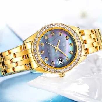 OUBAOER 2017 Ceas de Moda pentru Femei de Lux zegarek damski Casual Doamnelor Ceas Stras Cuarț ceas Ceasuri relogio feminino