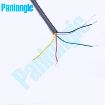 Panlongic 5 Metri UL 2464 5C 24AWG PVC Multi-core Wire Sârmă de Cupru Cositorit Ecranat cablu de Semnal Cablu de Alimentare Cablu Electronice