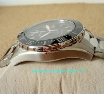 PARNIS 43mm Japonez Automatic Self-Wind mișcare bărbați ceas de sticlă de safir ceasuri Mecanice ceasuri Barbati 381bzd