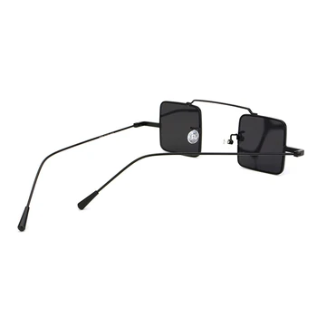 Peekaboo mic pătrat ochelari de soare vintage cadru metalic 2018 negru galben roșu lentile mici ochelari de soare pentru femei uv400