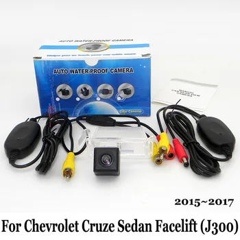 Pentru Chevrolet Cruze Sedan Facelift (J300) 2016 2017 / RCA AUX Fir Sau Wireless HD CCD Viziune de Noapte Parcare Spate Vedere aparat de Fotografiat