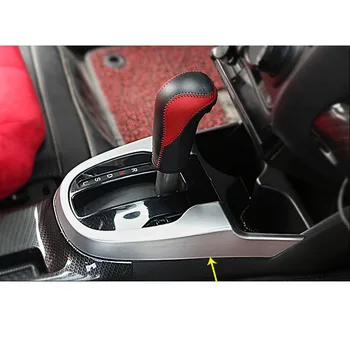 Pentru Honda Fit jazz 2016 2017 masina ABS Crom interior mijlocul frâna de mână Potrivite Panou de Schimbare Stand Paddle cupa comuta cadru trim