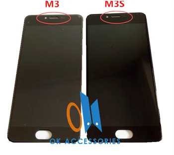 Pentru Meizu M3S M3S Mini Display LCD+Touch Screen Digitizer Asamblare Cu Cadru Alb-Negru de Culoare de Aur Cu Kit 1 BUC/Lot