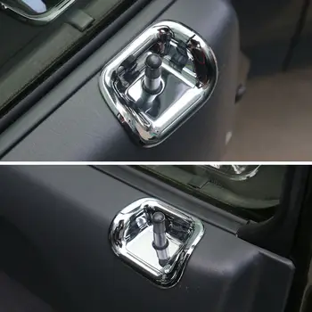 Pentru Suzuki Jimny 2007-15 Auto Door Lock Pin buton Buton Capac Tapiterie Interior Auto-styling Autocolant Chrome ABS Decor Accesorii Auto