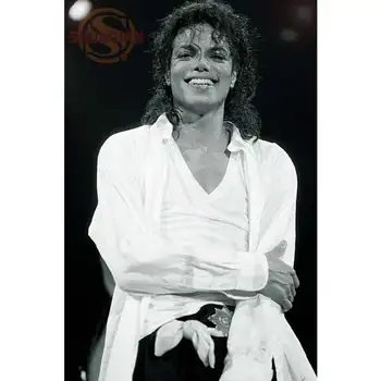 Personalizat Michael Jackson Poster Personalizat Canvas Arta Poster Acasă Decor Pânză Tesatura De Perete Poster De Imprimare Tesatura De Matase