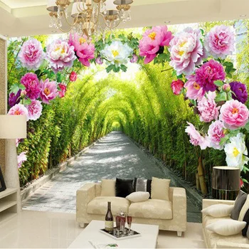 Personalizate 3D Foto Tapet Peisaj Natura Flori Traseu de Înaltă Calitate, pictura Murala de Perete Camera de zi Context Modern Decor Acasă