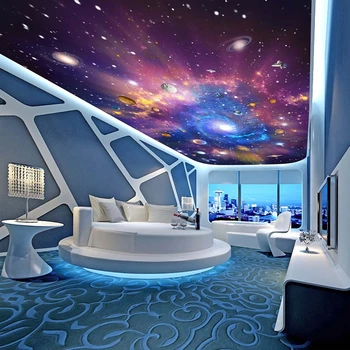 Personalizate 3D Tapet Fotografie Universul Star Galaxy Camera Tavan Suspendat Pictura pe Perete Camera de zi Dormitor Tapet Decor Acasă