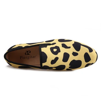 Piergitar 2018 nou stil Handmade barbati pantofi cu Clasic Leopard animal print Camo piele captuseala pentru confort și durabil purta