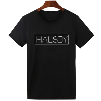 Pkorli Femei T Shirt Halsey Scrisoare De Imprimare De Bumbac Casual Amuzant T-Shirt Pentru Doamna Fete Din Bumbac Cu Maneci Scurte Tee Cămașă De Sex Feminin