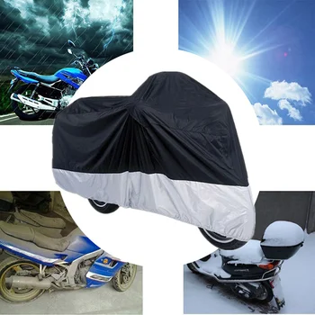 Poliester impermeabil Protector Caz Acoperire pentru Moto XXL-3XL motociclete acoperă moto cuvertură de Ploaie UV, Praf de Prevenire
