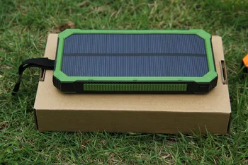 PowerGreen Solar Incarcator Solar Power Bank 15000mAh cu 8 LED-uri Lanterna Panou Solar Încărcător în aer liber de Rezervă pentru Dispozitive Digitale