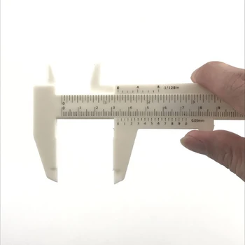 Precizie Modelarea Sprancenelor Instrumente de Plastic de Măsurare Vernier Slide Etrier spranceana instrumente de măsurare pentru microblading 5pcs