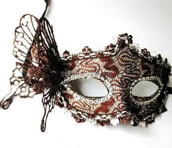 Prețul cu ridicata 10 buc/lot Mascat de Halloween masca jumătate mască Venețiană pulbere printesa dimensional fluture masca 4014