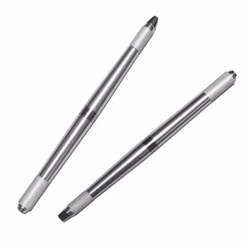 Profesionale Tebori Microblading creion pentru machiaj permanent mașină de Argint/Aur Manuală sprânceană creion Face tatuaj kit 3 in 1 pc