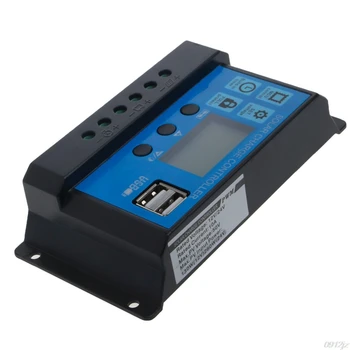 PWM 10/20/30A Dual USB Panou Solar Baterie Regulator Controler de Încărcare 12/24V LCD Nouă Navă