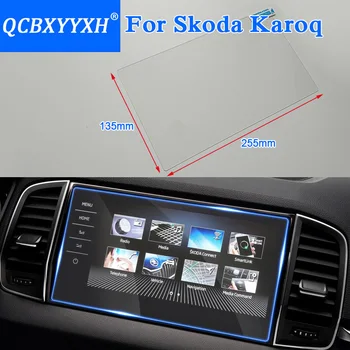 QCBXYYXH Styling Auto 9 Inch de Navigare GPS cu Ecran de Sticla Folie Protectoare Pentru Skoda Karoq de Control al Ecranului LCD Autocolant Auto