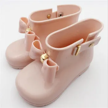 QGXSSHI Impermeabil Copii Sonw Cizme Jelly Moale pentru Sugari Fată de Pantofi Cizme pentru Copii Cizme de Ploaie Copii Arcul Fete Copii Ploaie Pantofi