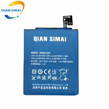 QiAN SiMAi Nou de Înaltă Calitate BM46 BM 46 baterie pentru Xiaomi Redmi Note 3 / Redmi note 3 pro de telefon +cod piesă
