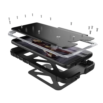 R-DOAR Flip case Pentru Samsung S8/S8 Plus Armura de Metal Capac Telefon rezistent la Socuri Pentru Samsung Galaxy S8 S8 Plus Protecție Stand Piele