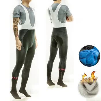 Racmmer 2018 3D GEL Căptușit Pantaloni Ciclism Fleece Termic Iarna Dresuri Bike Pantaloni pentru Bărbați Mtb Biciclete Pantaloni Lungi Reflectorizante #CK-05