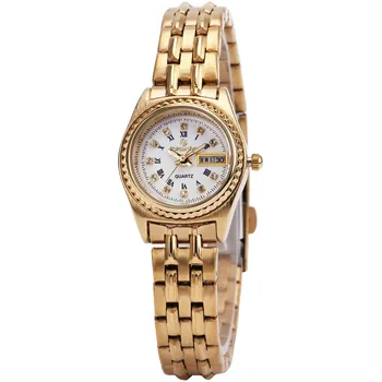 Relogio feminino Cuarț Femei Top Fete Brand de Lux, Ceasuri de Aur CÂȘTIGĂTOR de Vânzare Fierbinte Femeile Calendar ceasuri Reloj mujer