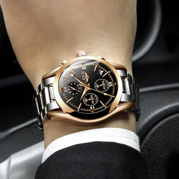 Relogio Masculion LIGE Barbati Top Brand de Lux Militare Ceas Sport Bărbați Cuarț Ceas de sex Masculin Complet din Oțel Business Casual ceas de aur