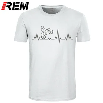 REM Inimii Motor Tricou de Moda O-gat Maneci Scurte din Bumbac Motor T-Shirt pentru Bărbați Îmbrăcăminte Topuri