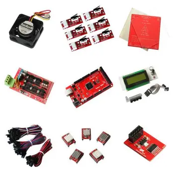 Reprap RAMPS1.4 pentru Starter kit arduino Mega R3,5xA4988 stepper driver, LCD2004 controler Inteligent,heatbed MK2a capăt module