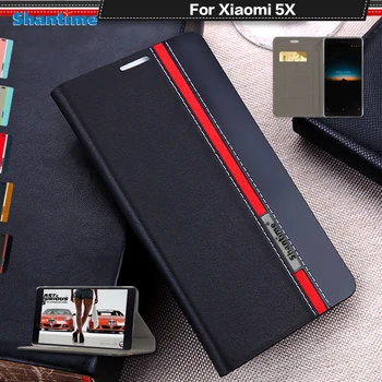 Rezervați Caz Pentru Xiaomi Mi A1 de Lux din Piele PU Portofel Flip Cover Pentru Xiaomi Mi 5X Silicon Moale Capacul din Spate