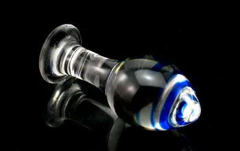 Rezistent la apa 10.7*4.5 cm Super Sticla de Dimensiuni Mari Anal Plug Buna Con Cristal de Sticlă de Mari dimensiuni Butt Plug, Bărbați și Femei Sex Jucării pentru Adulți