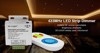 RF Dimmer pentru led-uri Gratuite de transport RF Touch LED Telecomanda dimmer LED-uri Controler pentru o singură culoare led strip lumină 12-24V 1buc/lot