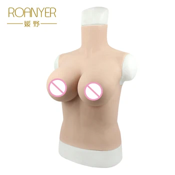 Roanyer transgender barbati îmbracati in femeie artificială silicon fals forme de san E Cupa shemale Realist travestiuri False Țâțe