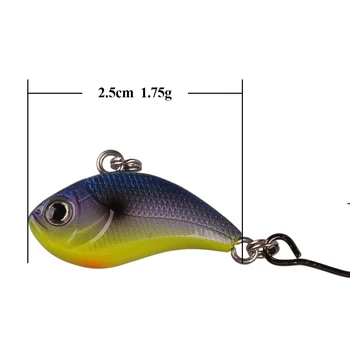 Smart Fishing Vib Atrage 2,5 cm 1.75 g Scufundarea Greu Momeala Isca Artificiale Para Pesca Leurre Souple Peche O La Carpe Wobblere Aborda