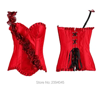 Steampunk corset talie corsete lenjerie sexy de zale petrecere femei haine gotic corsete roșu & Negru & alb