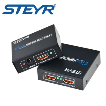 STEYR 2 Port Splitter-ul HDMI 1.3 b splitter-ul hdmi 1x2 Splitter HDMI 1 La 2 +DC 5V Switcher Suport 1920x1080P,pentru HDTV 3D
